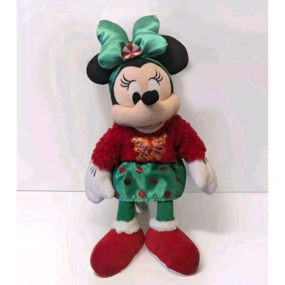WALT DISNEY 2020 HOLIDAY MINNIE MOUSE 17-Inch PLUSH CHRISTMAS COLLECTIBLE